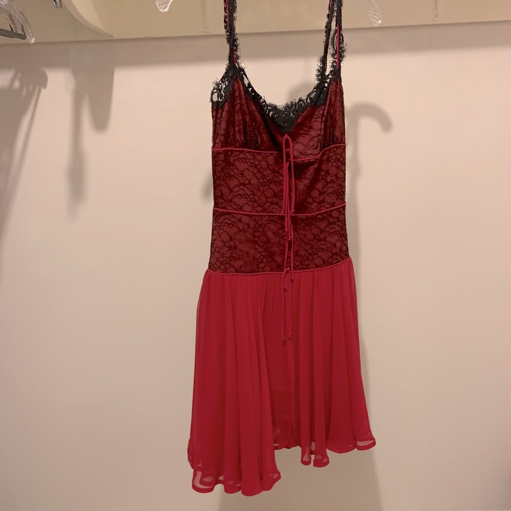 Betsey Johnson Red Lace Dress